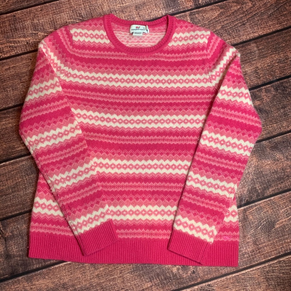 Vineyard Vines Lambswool Crew Neck Sweater Size M
